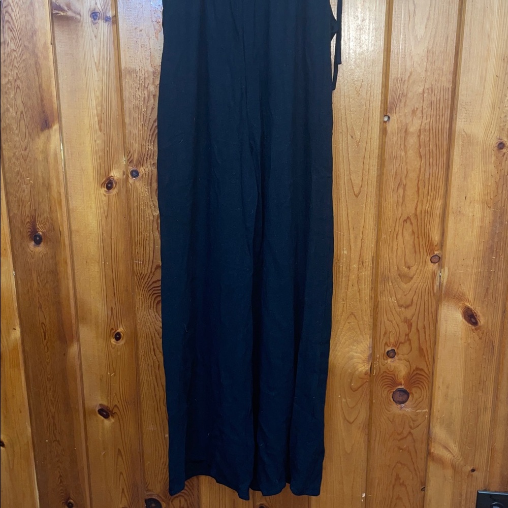 White Birch black label Full Size Halter Neck Wide Leg Jumpsuit Pockets romper - Picture 11 of 13